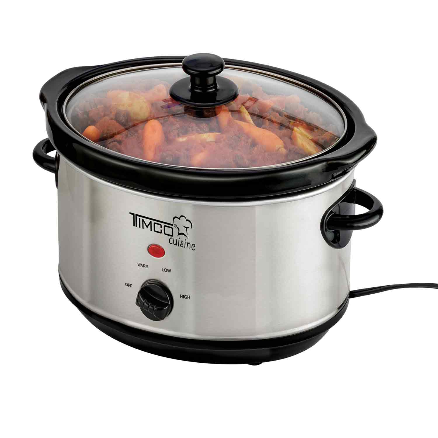 Olla Lento Cocimiento 3.8 Litros Tazon de Ceramica Potencia 200 W Olla Electrica Timco SLOW-350WZ — imagen 4