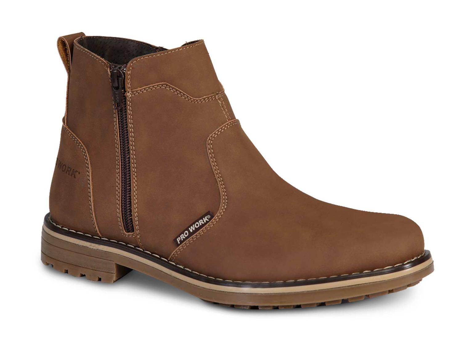 Bota hombre botin vestir vaquera PRO WORK 89719 Canela — imagen 2
