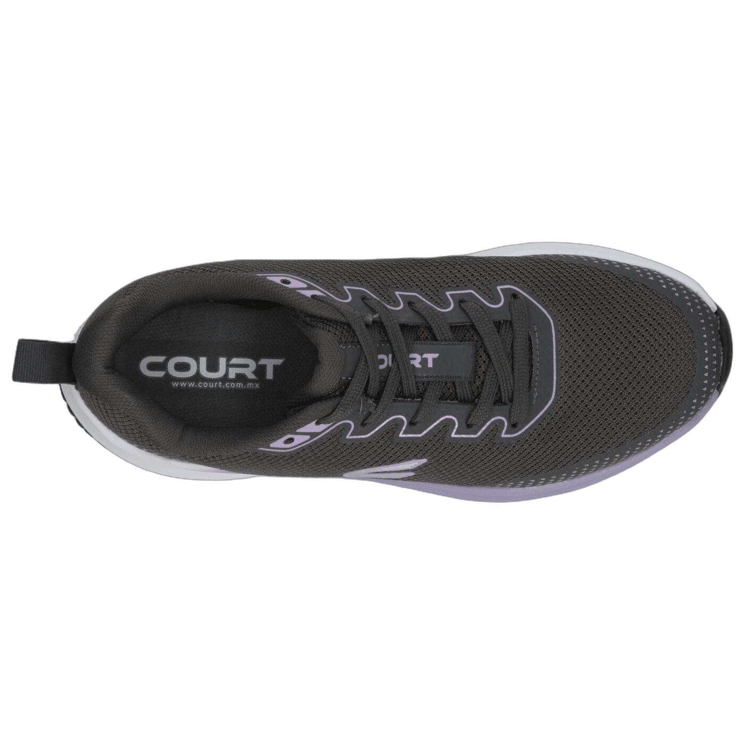 Tenis Court Dama Deportivo Gris Mujer — imagen 8