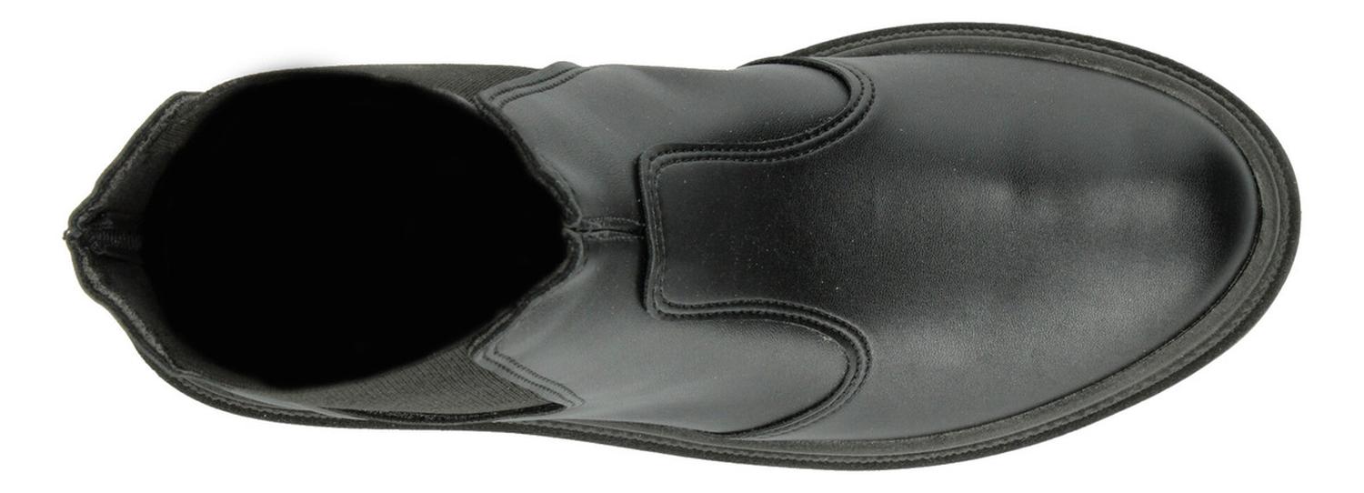 Botín Chelsea Mujer Moleca Negro Elástico Ajustable Dama — imagen 9