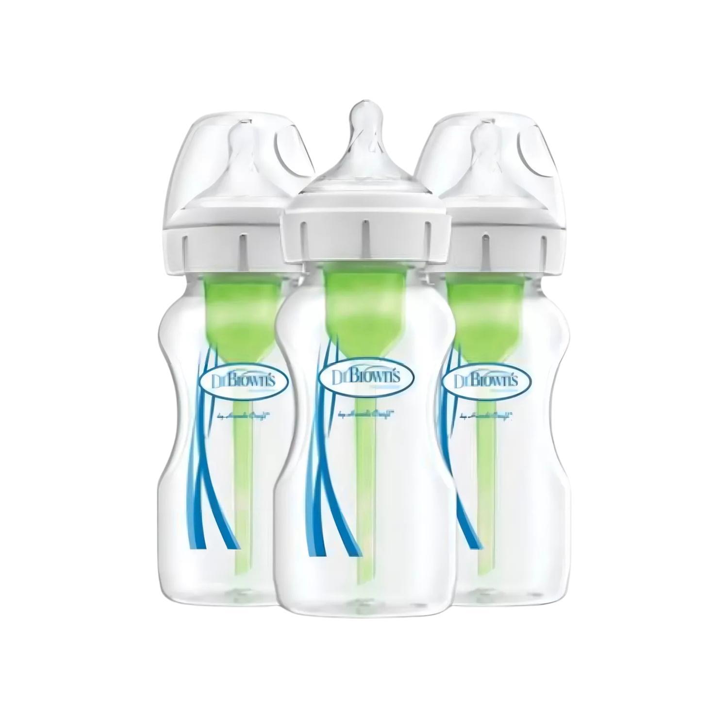Pack 3 Biberones Dr Browns Boca Ancha 9oz y Cepillo Limpiador — imagen 3