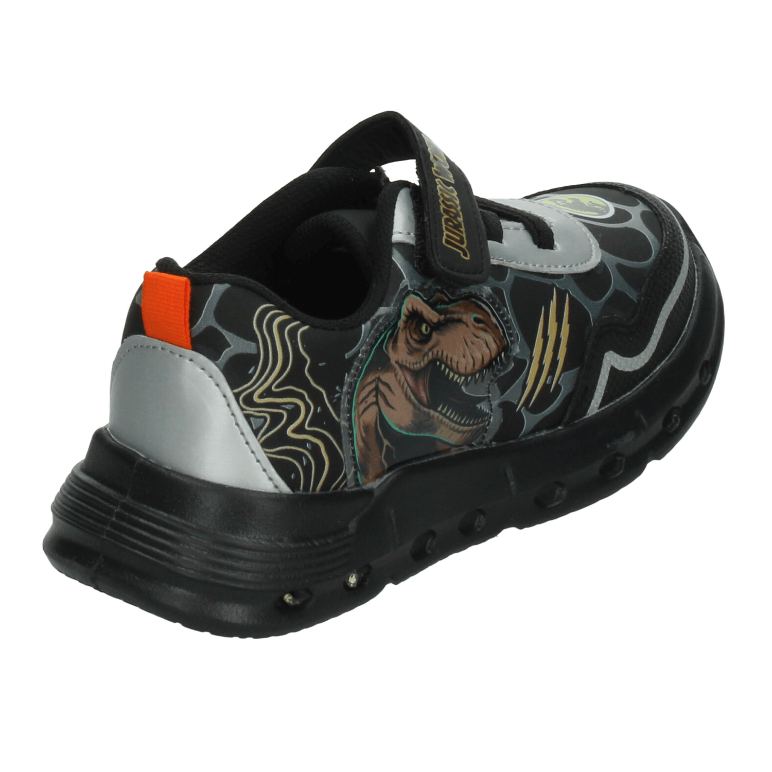 Tenis Jurassic Park Niño Dinosaurios Casual Negro Infantil T18-22 — imagen 3