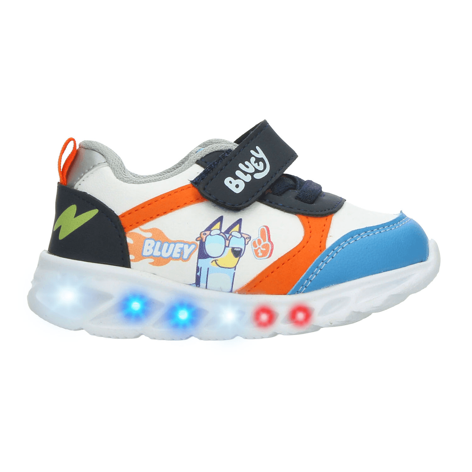 Tenis Bluey Niño Blanco Casual Luz Led Infantil T15-18 — imagen 2