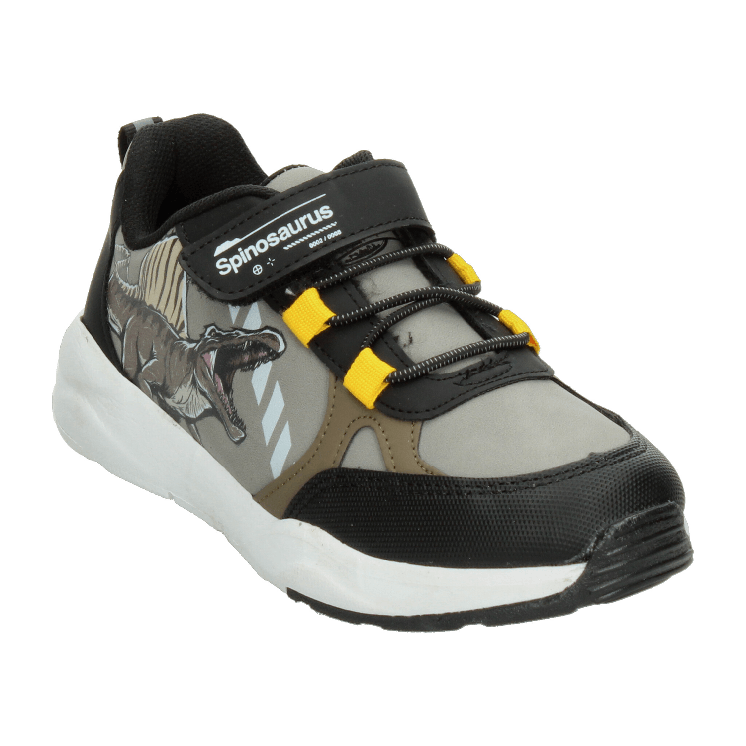 Tenis Jurassic Park Niño Casual Deportivo Cinta Adhesiva Dinosaurios Gris Infantil T15-18 — imagen 4