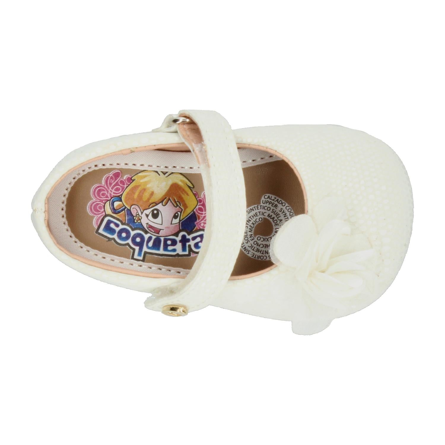 Zapato Niña Coqueta Blanco Ceremonia Infantil T10-12 — imagen 9