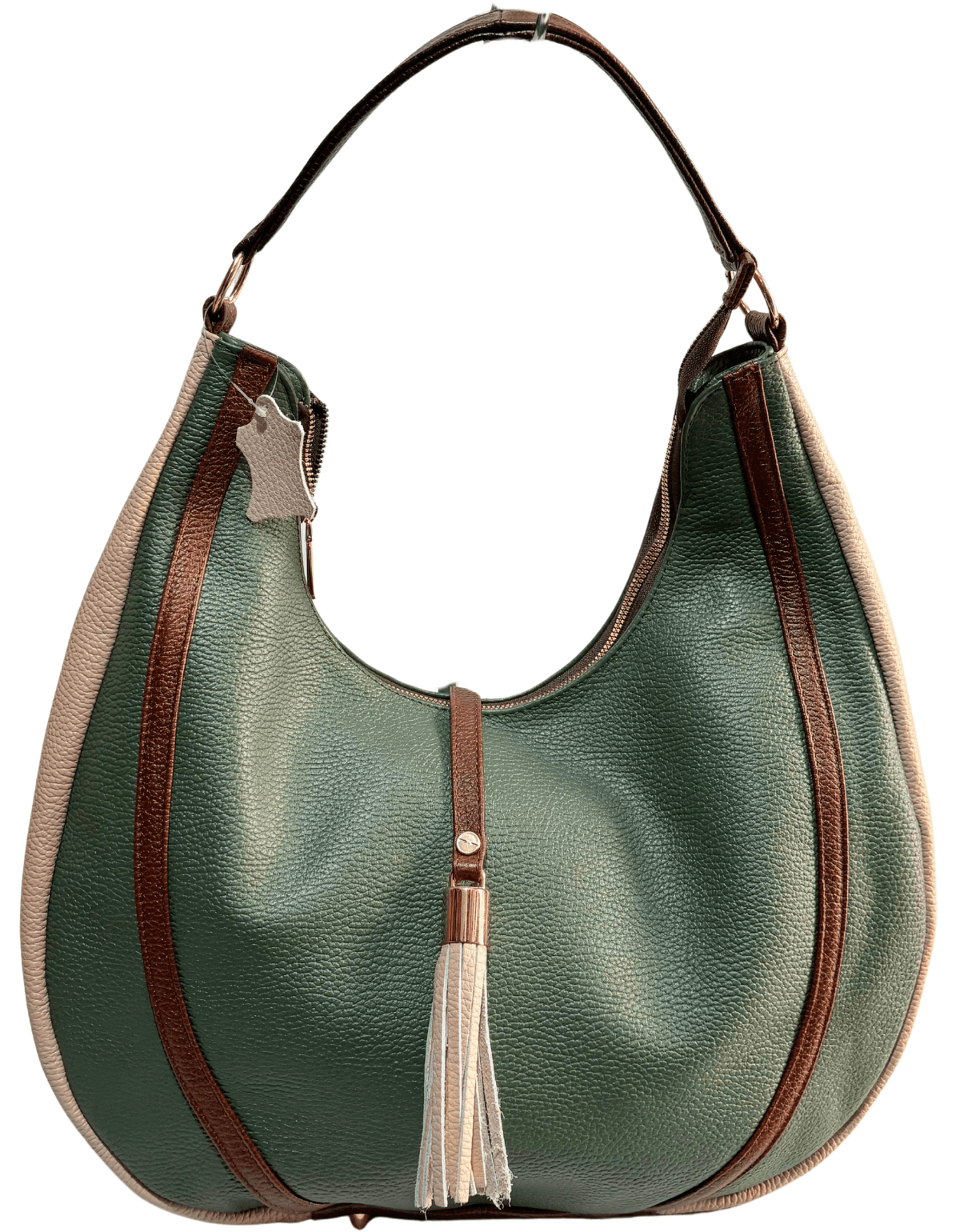 Bolso Grande De Piel Legitima Ternera Original Suave Negro Aitana — imagen 12
