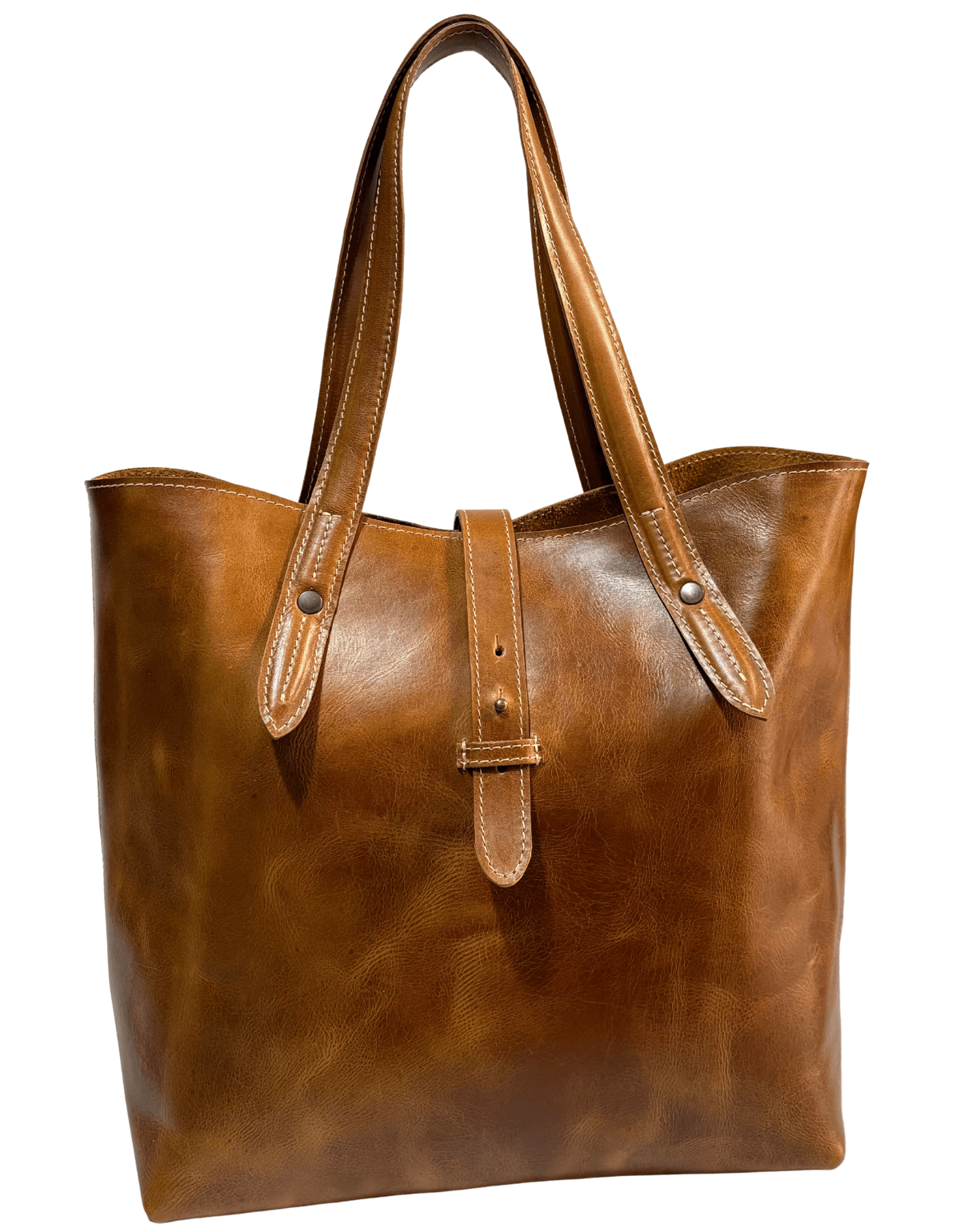 Bolsa De Cuero Tote 5 Mujer Akl — imagen 3