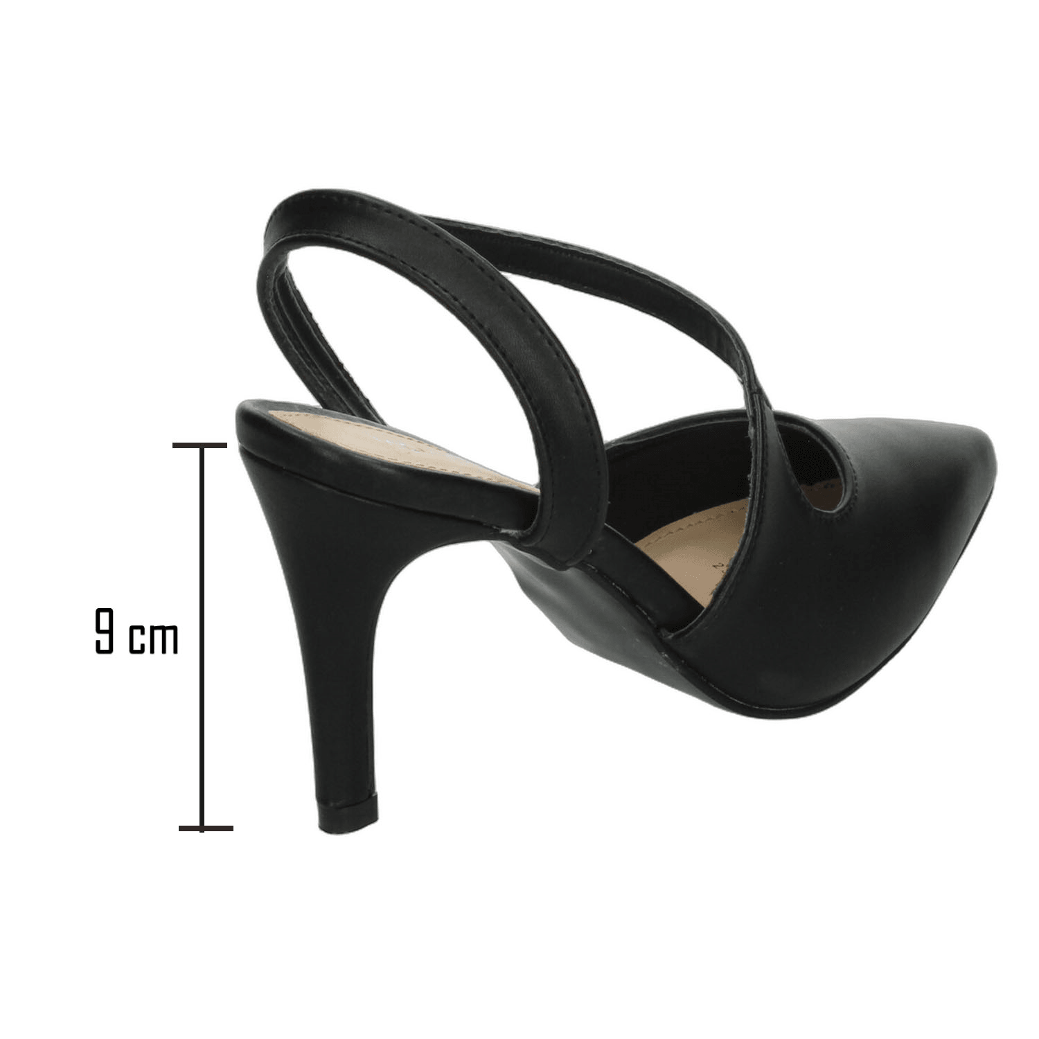 Zapatillas Paulina Dama Formal Tacón Puntiagudo Negro Mujer — imagen 3