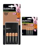 Cargador Duracell Con 4 Pilas AA + 4 Pilas AAA Recargables