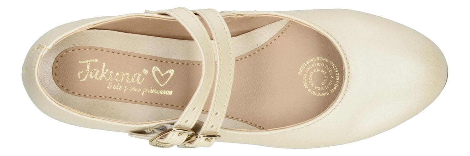 Zapato Ceremonia Jakuna Niña Beige Infantil — image 9