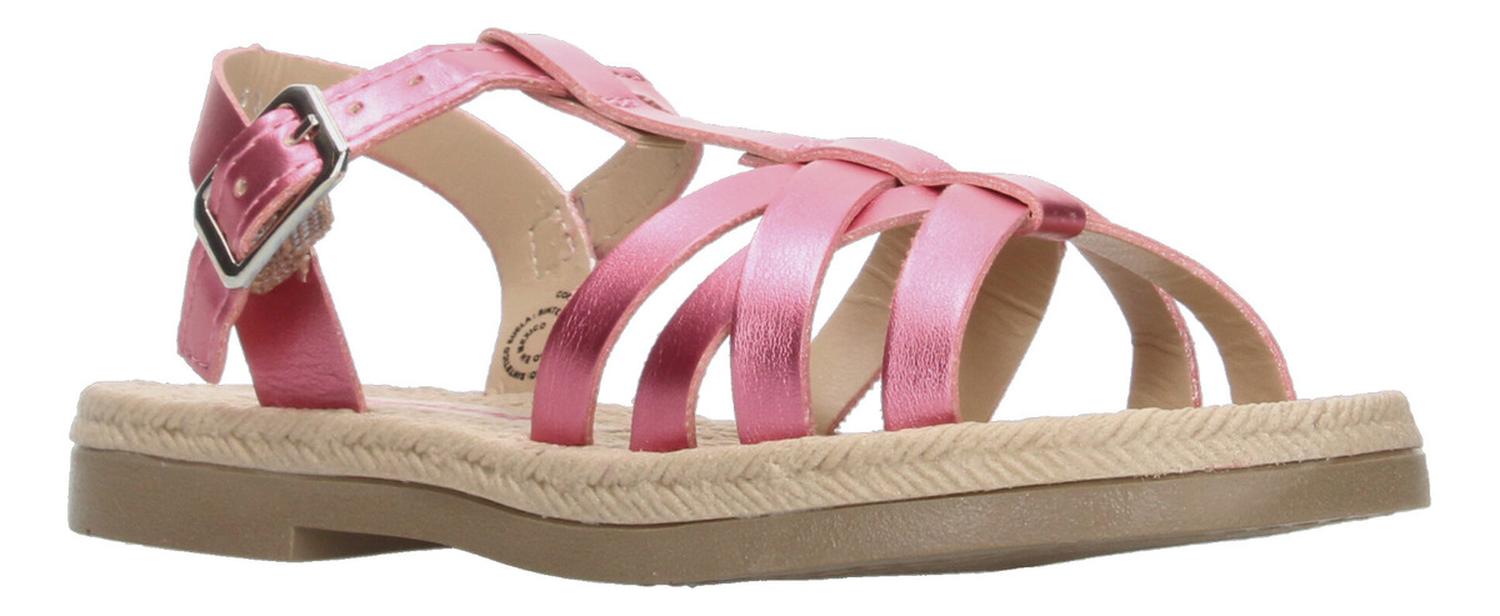 Sandalias Tropicana Niña Ajuste Hebilla Frescas Casual Rosa Infantil T18-21 — imagen 2