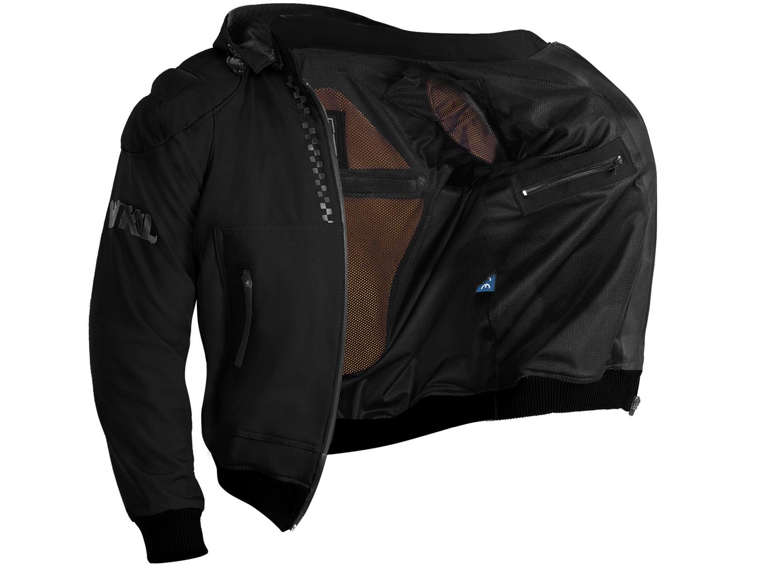 Chamarra Moto Hombre Impermeable Biker Protecciones Wkl 41N — imagen 5