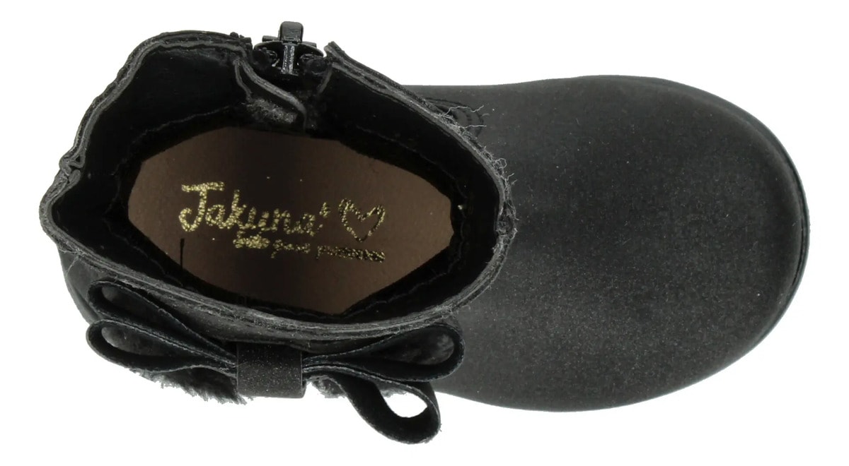 Bota Jakuna Niña Casual Moño Zipper Negro Infantil T12-15 — imagen 17