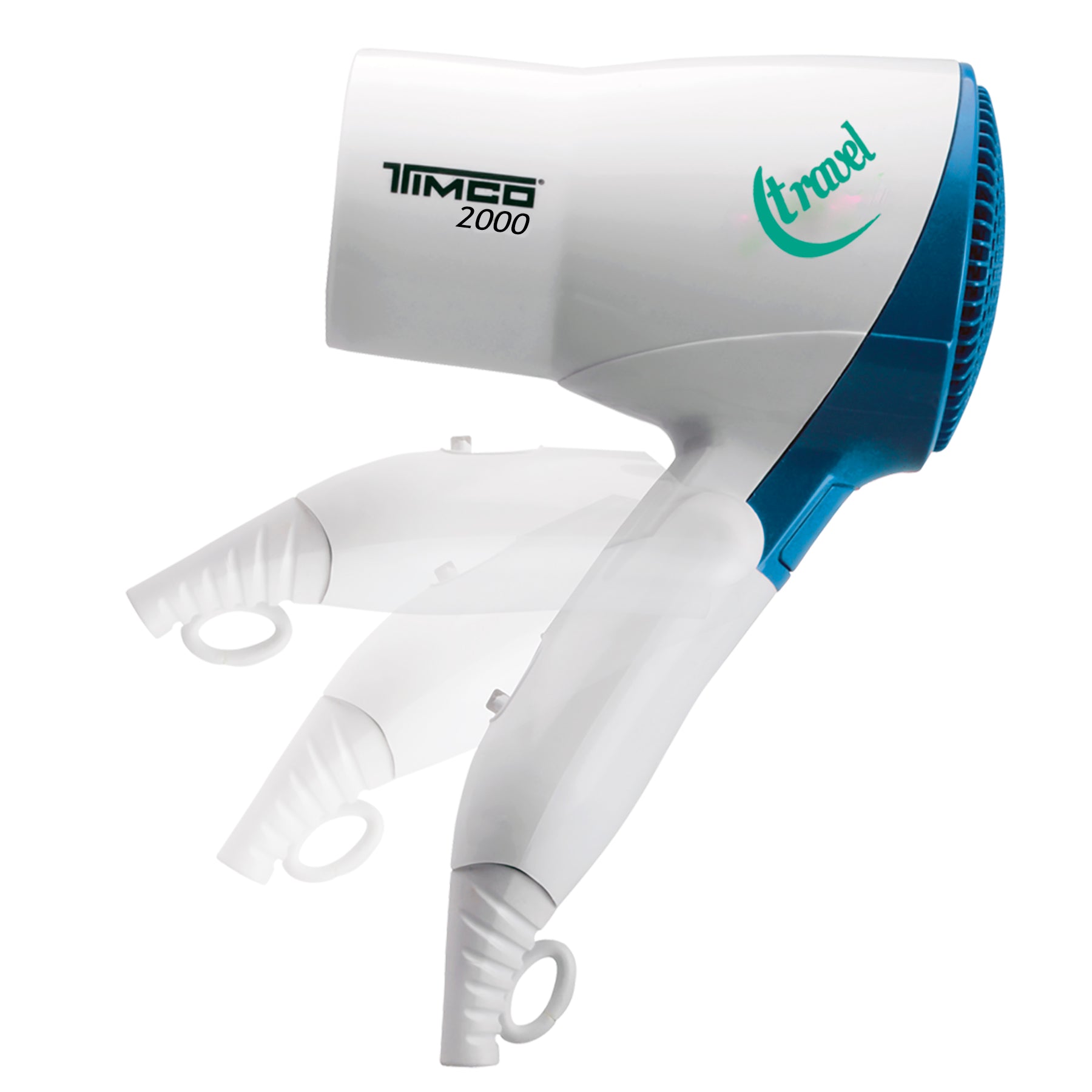 Secadora de Cabello Plegable Portatil Ideal para Viaje 1 Boquilla Timco TRA-2000 — imagen 4