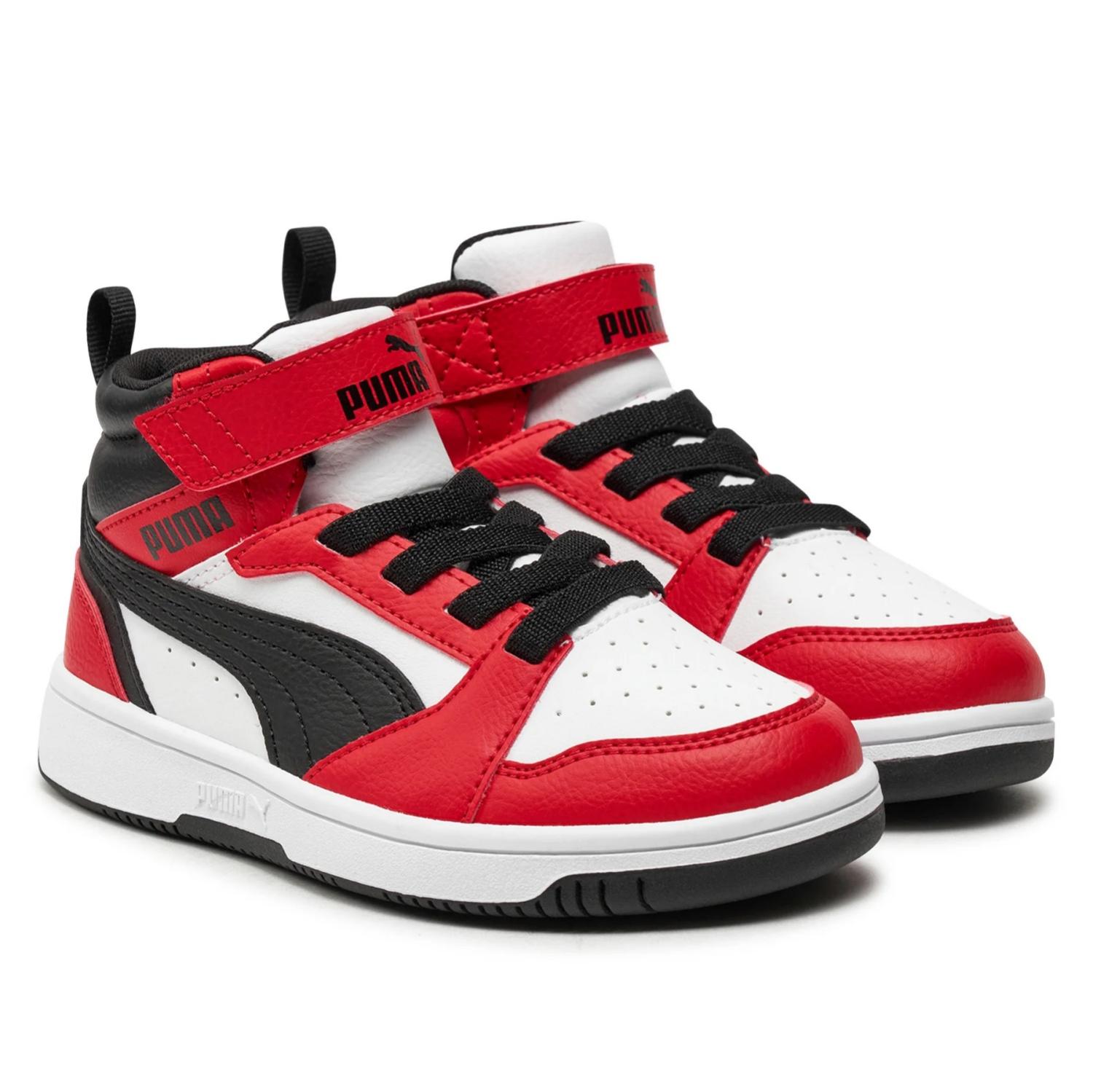 Tenis Puma Rebound V6 MID PS para Niños 17 A 21.5. 393832-03 — imagen 2