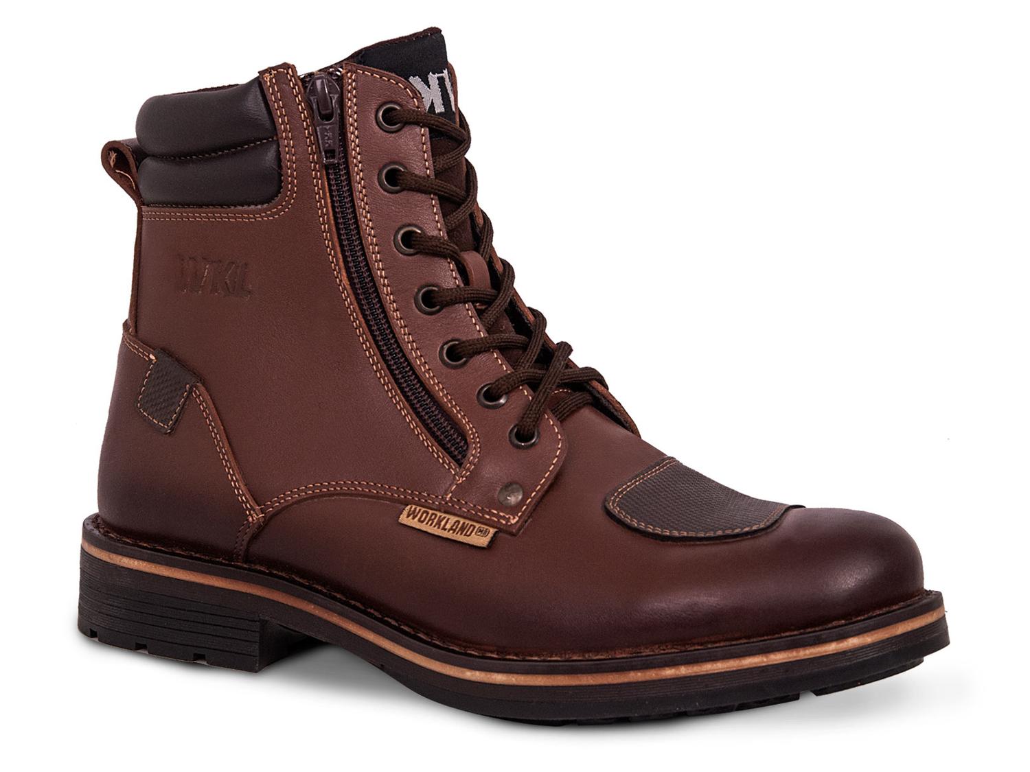 Bota Hombre Moto Biker Casual Workland 89502 Cogñac Cloud — imagen 1
