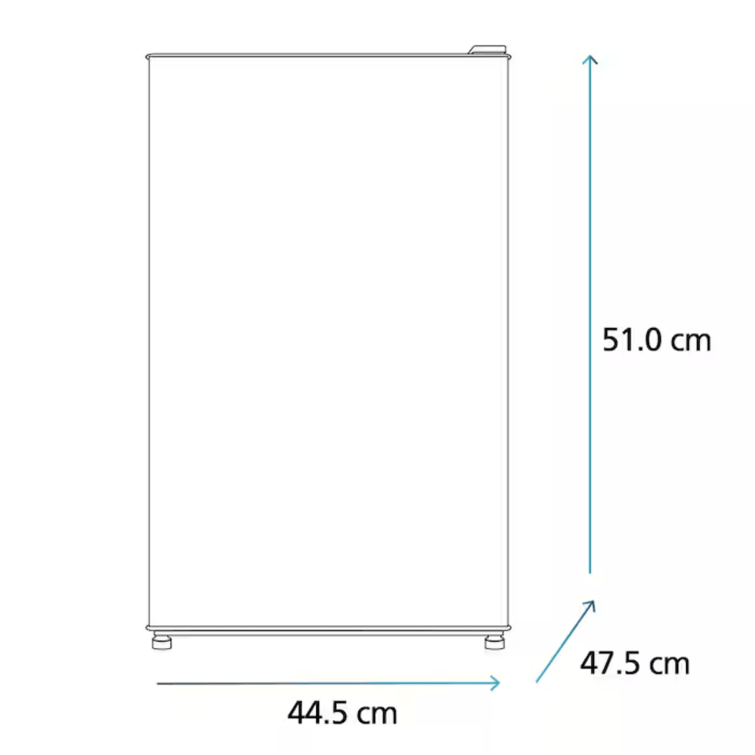 Frigobar Mabe RMF0260XMXX 2 Pies 45.8L — imagen 4