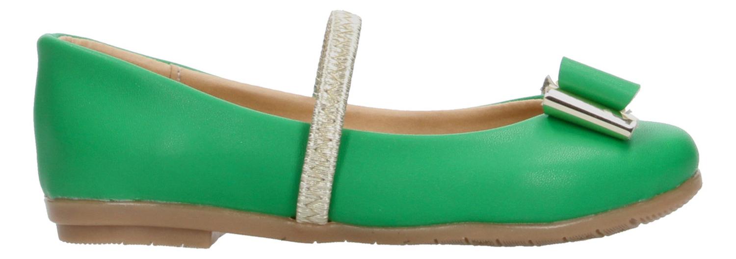 Flats Niña Lady Lorens Verde Casual Infantil T15-22 — imagen 2