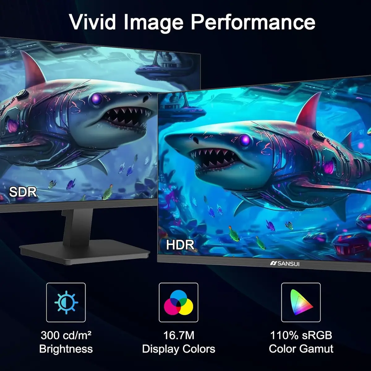 Sansui ES-27F2 Monitor de 27" Full HD 1080p 120 Hz — imagen 5