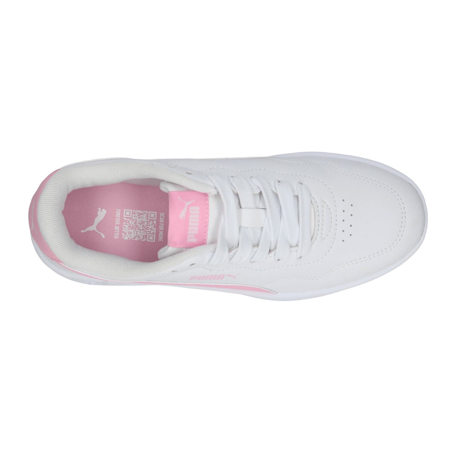 Tenis Puma Court Classic Clean Niña Casual Blanco Infantil T22-26 — imagen 8