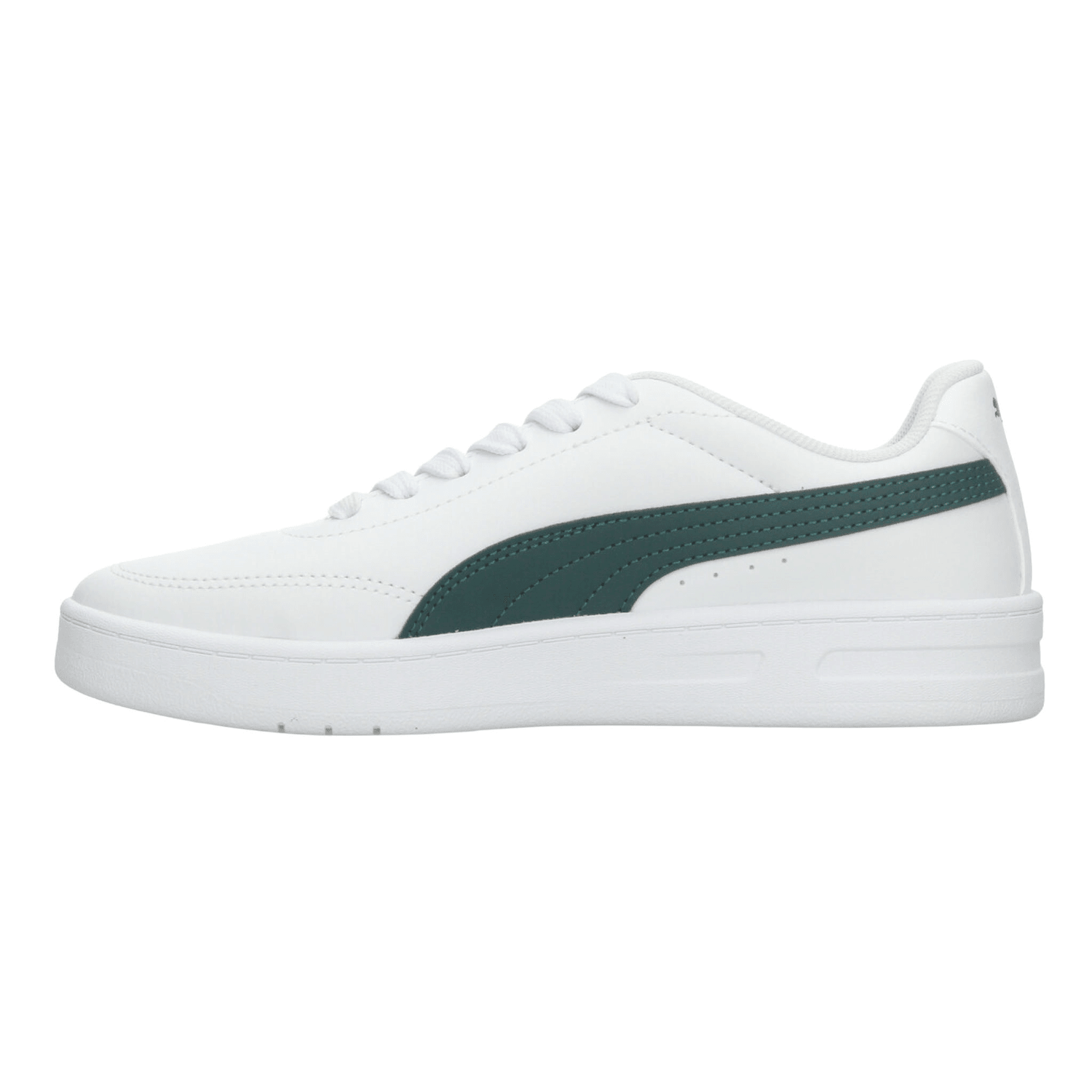 Tenis Puma Court Classic Clean Niño Casual Blanco Infantil T22-26 — imagen 5