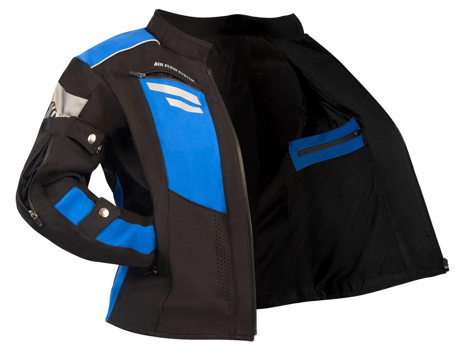 Chamarra moto mujer impermeable protecciones biker WKL 85 NA — imagen 3