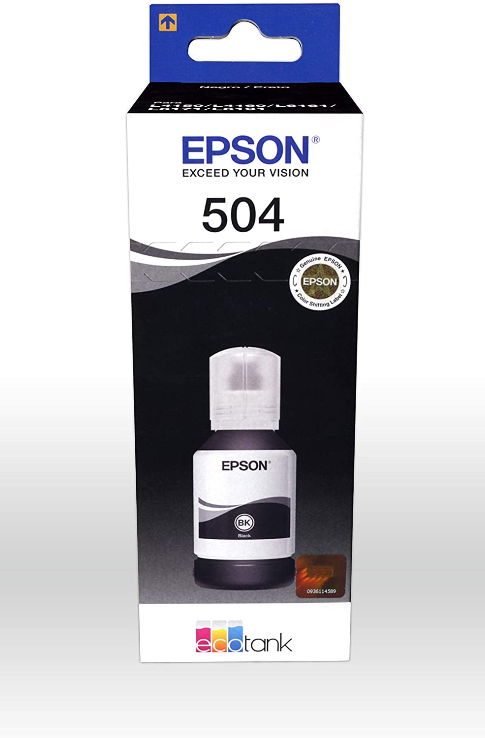 Botella de Tinta Epson Ecotank 504 - Negro — imagen 3