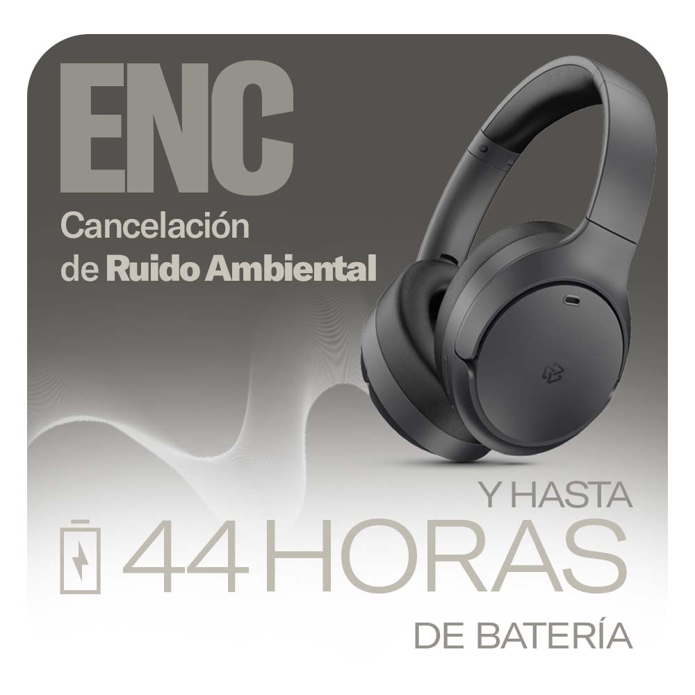 Audifonos Inalámbricos On Ear One Plus STF ANC 44hrs Uso Rosa — imagen 4