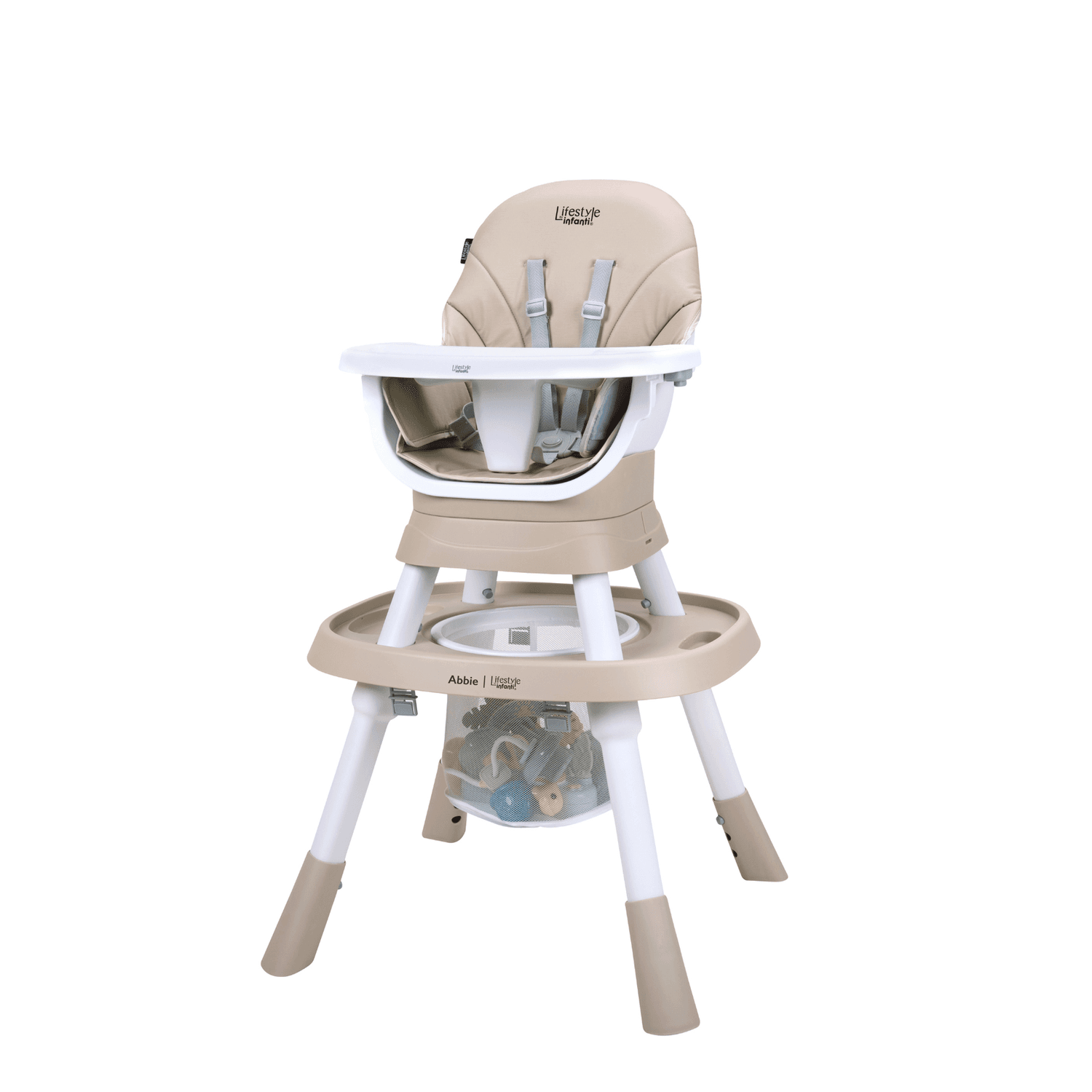 Silla Alta Infanti Abbie Beige Multifuncional Ajustable — imagen 1