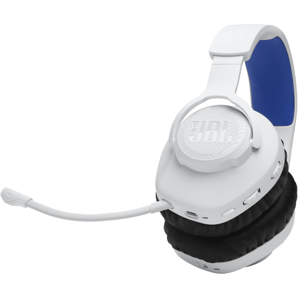 Audifonos Inalambricos Gamer JBL Quantum 360P Console - Blanco / Azul — imagen 4