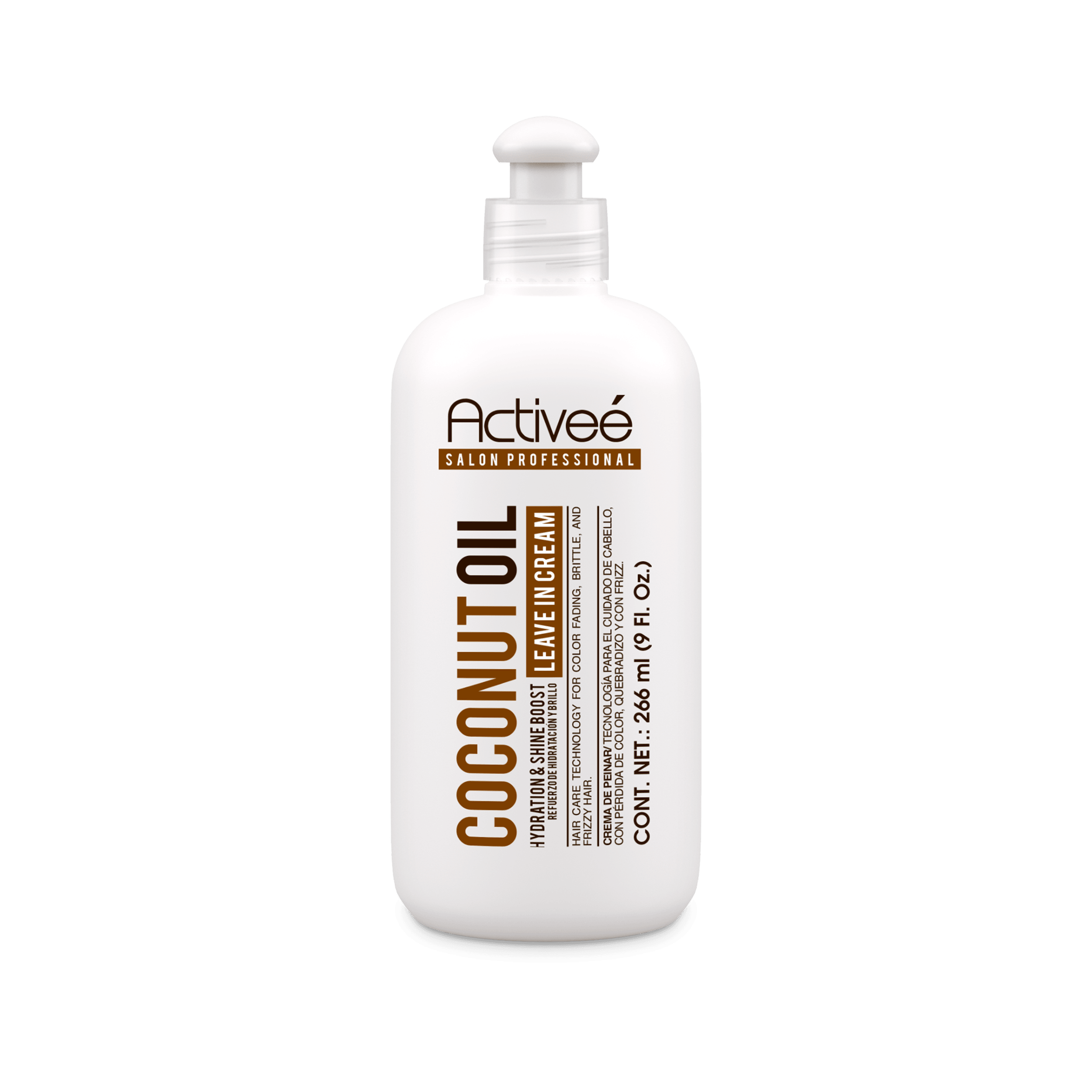 Crema para Peinar Activee Professional Coconut Oil Tecnologia para cuidado Cabello con Perdida de Color Quebradizo y con Frizz Libre de Sal — imagen 4