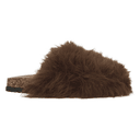 Zapato Berlin Dama Casual Peluche Slip On Cómodo Café Mujer