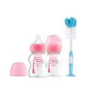 Pack 2 Biberones Dr Browns Boca Ancha 5oz Rosa y Cepillo