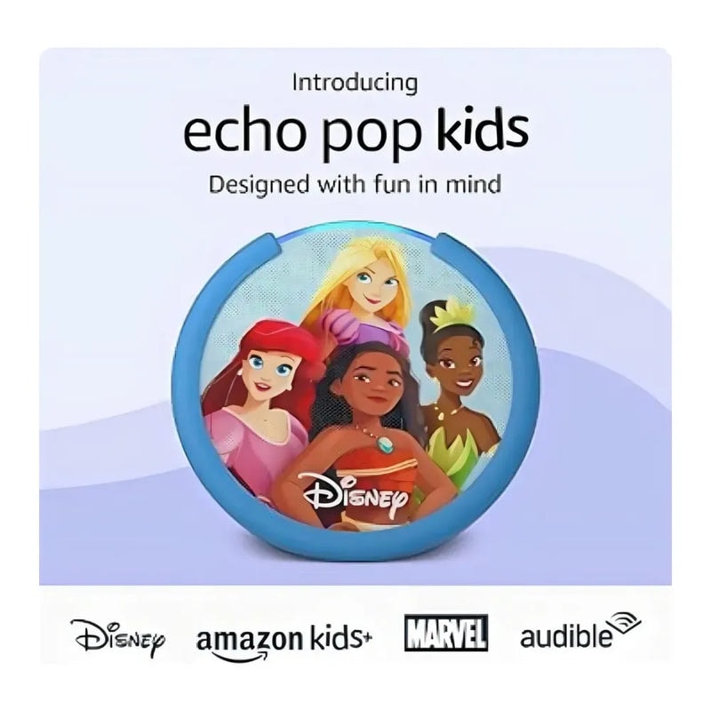 Bocina Alambrica Amazon Echo Pop Kids - Disney Princesas — imagen 4