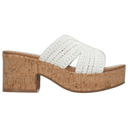 Sandalia Efe Dama Casual Formal Tacón Blanco Mujer