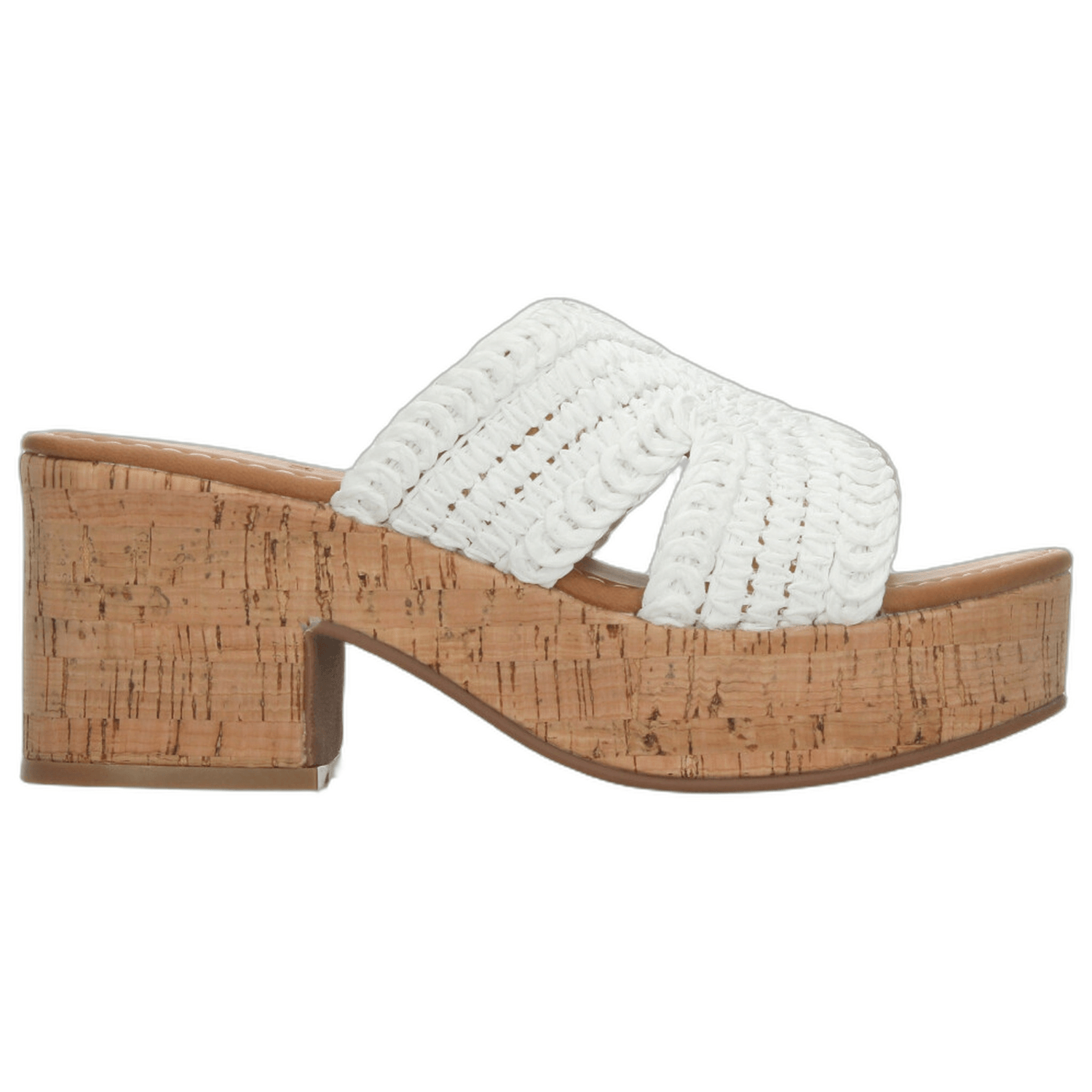 Sandalia Efe Dama Casual Formal Tacón Blanco Mujer — imagen 1