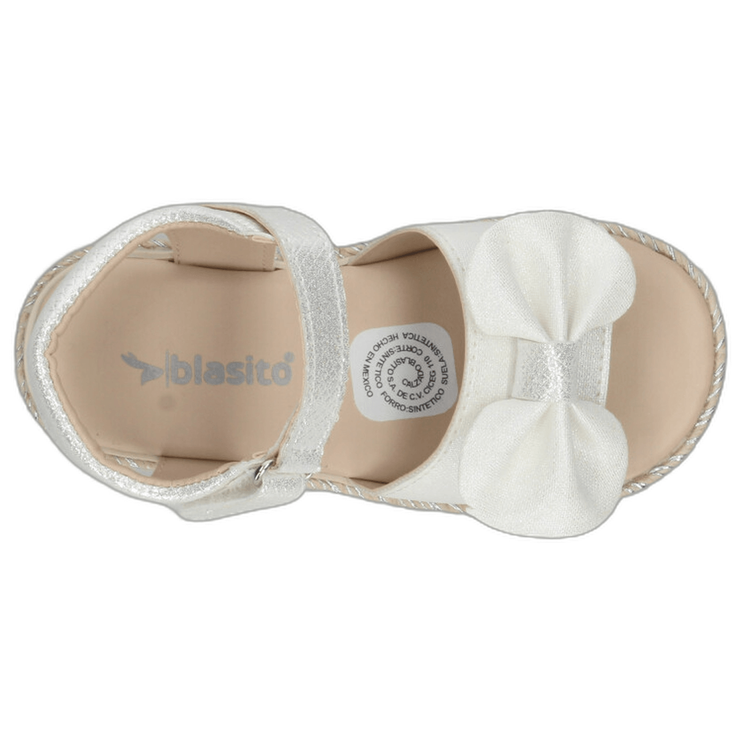 Sandalias Blasito Niña Casual Blanco Infantil T15-19 — imagen 8