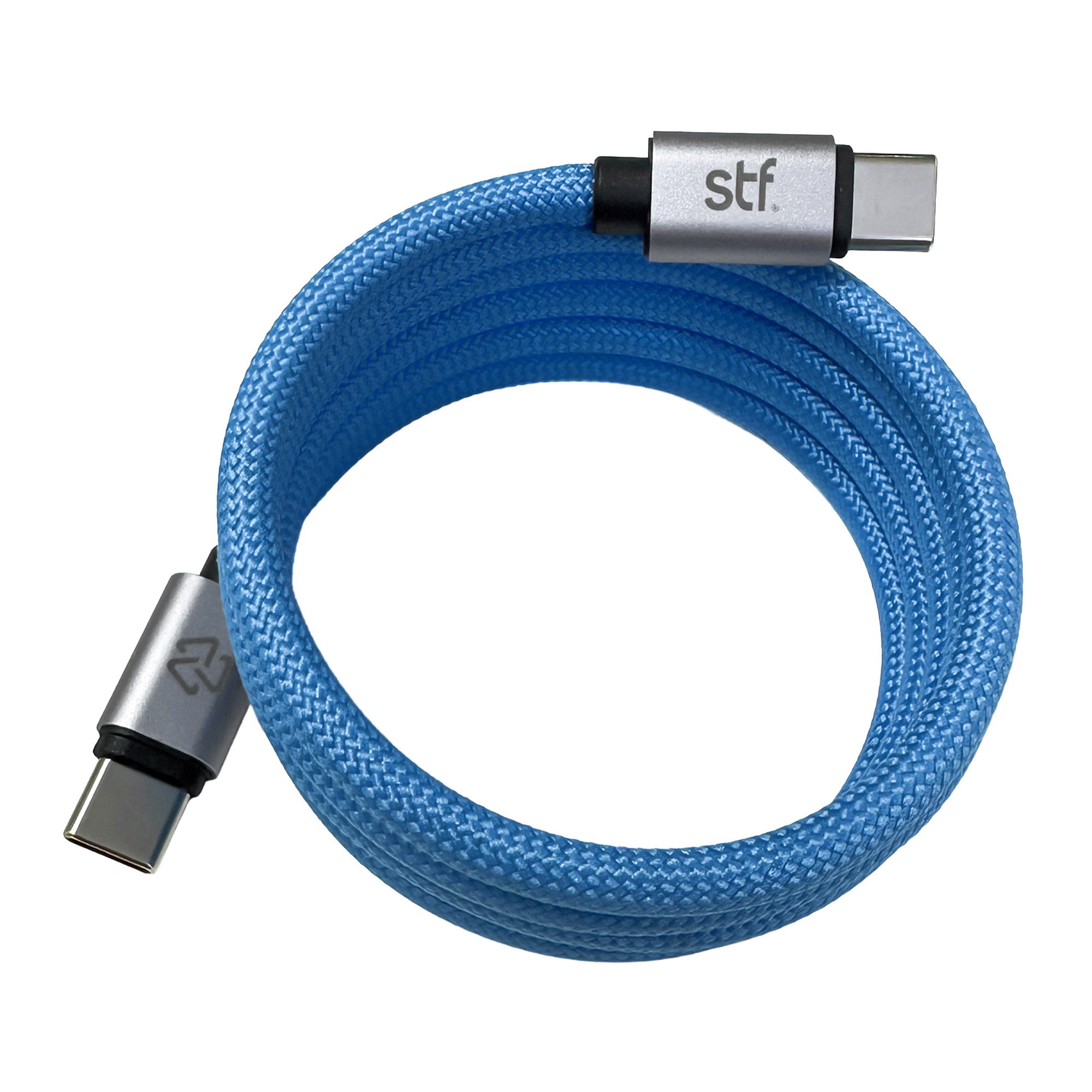 Cable Magnético STF Tipo C a Tipo C: Carga Rápida, 65W, Transferencia de datos, Azul — imagen 4