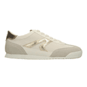 Tenis Ozono Dama Casual Beige Dorado Mujer