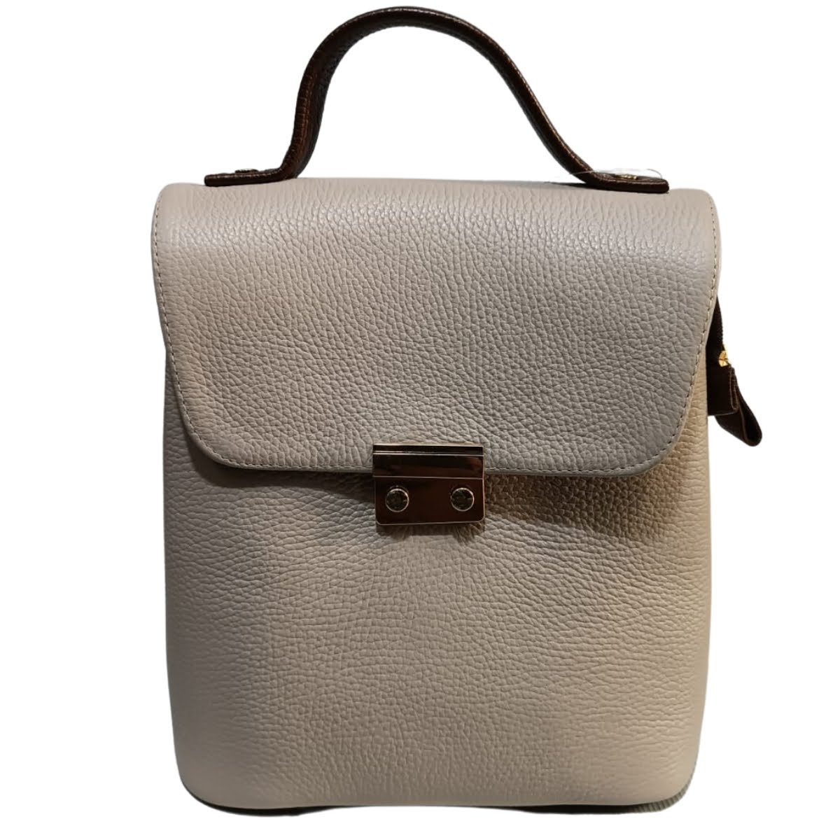 Bolsa Mochila Mariconera Para Dama De Piel Roxana — imagen 12