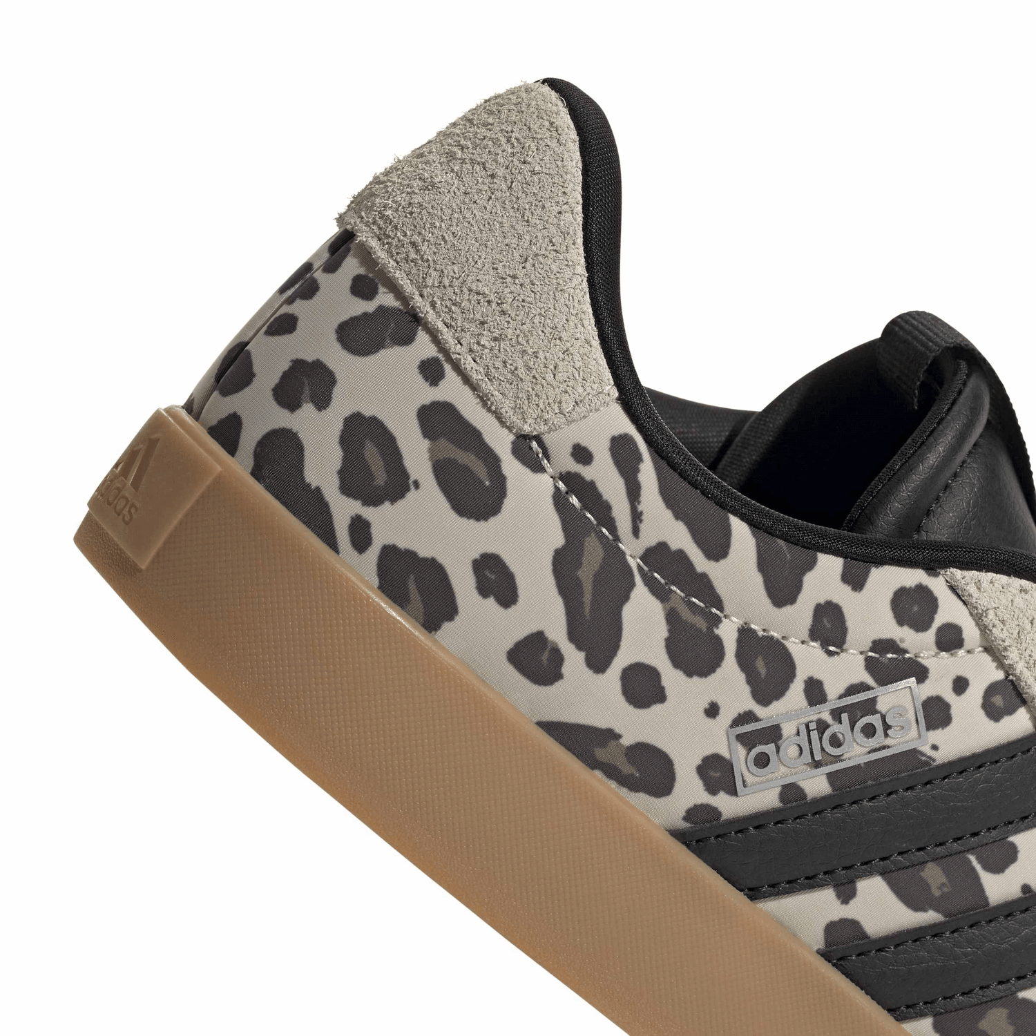 Tenis Adidas VL Court 3.0 Dama Beige Casual Animal Print Mujer — imagen 7