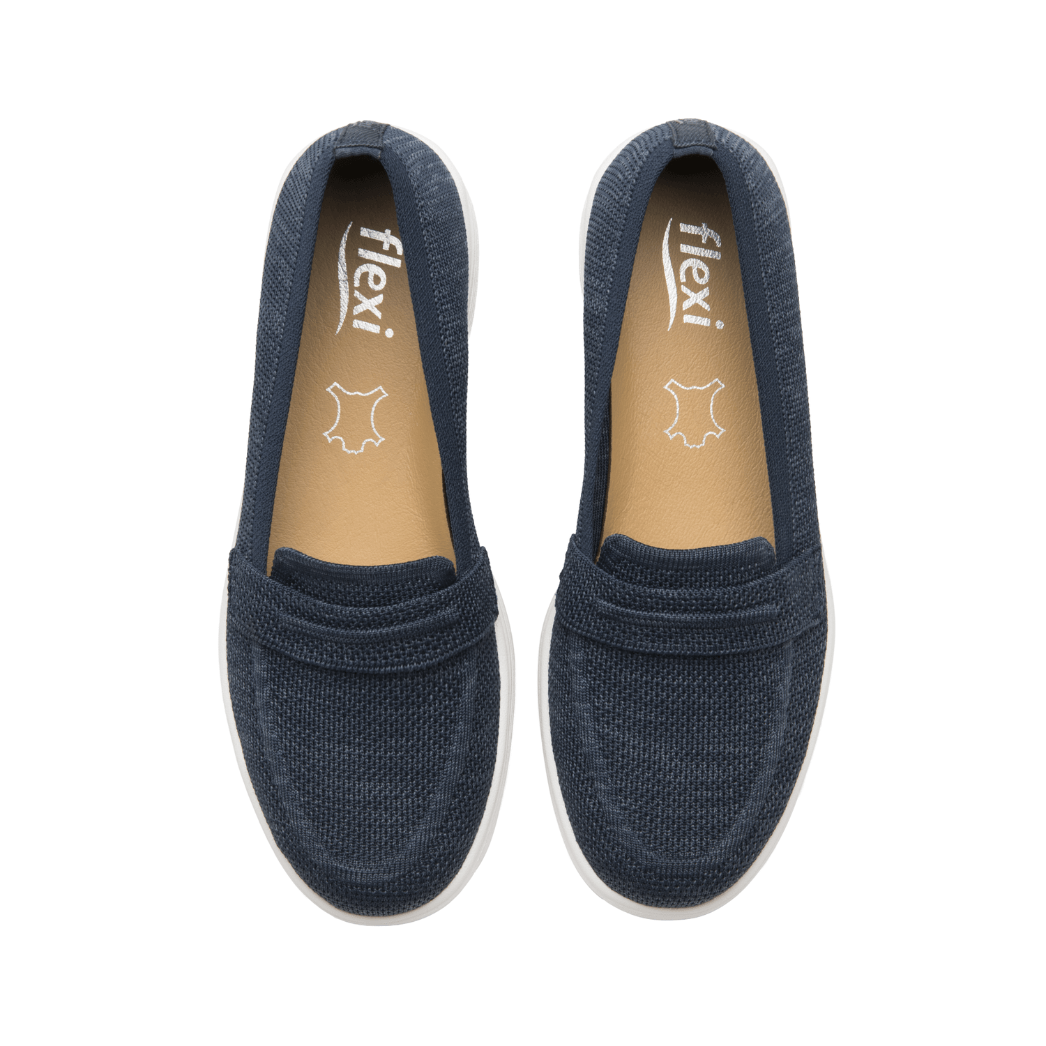 Zapato Flexi Grecya Dama Azul Confort Casual Slip On Mujer — imagen 9