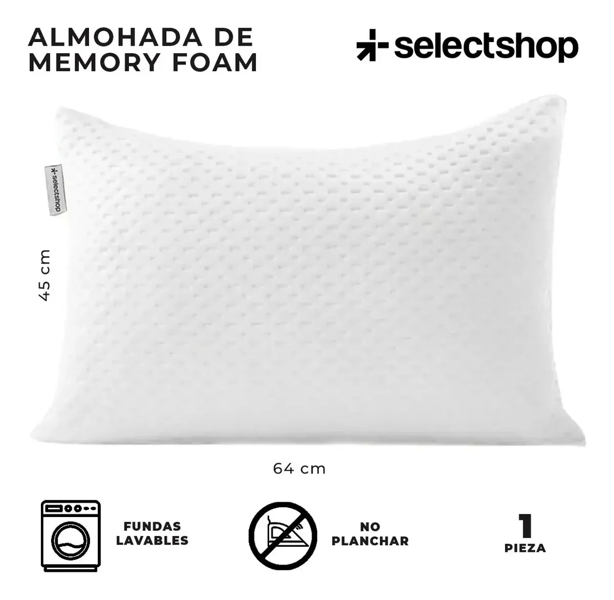 Almohadas Memory Foam – Paquete de 2 Piezas — imagen 6