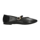 Flats Paulina Mary Jane Dama Casual Hebilla Negro Mujer