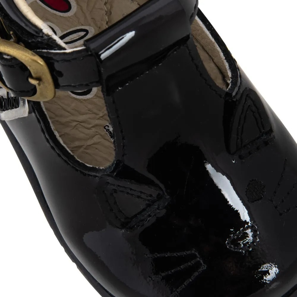 Zapato Escolar Coloso Niña De Piel Bordado 947278 — imagen 14