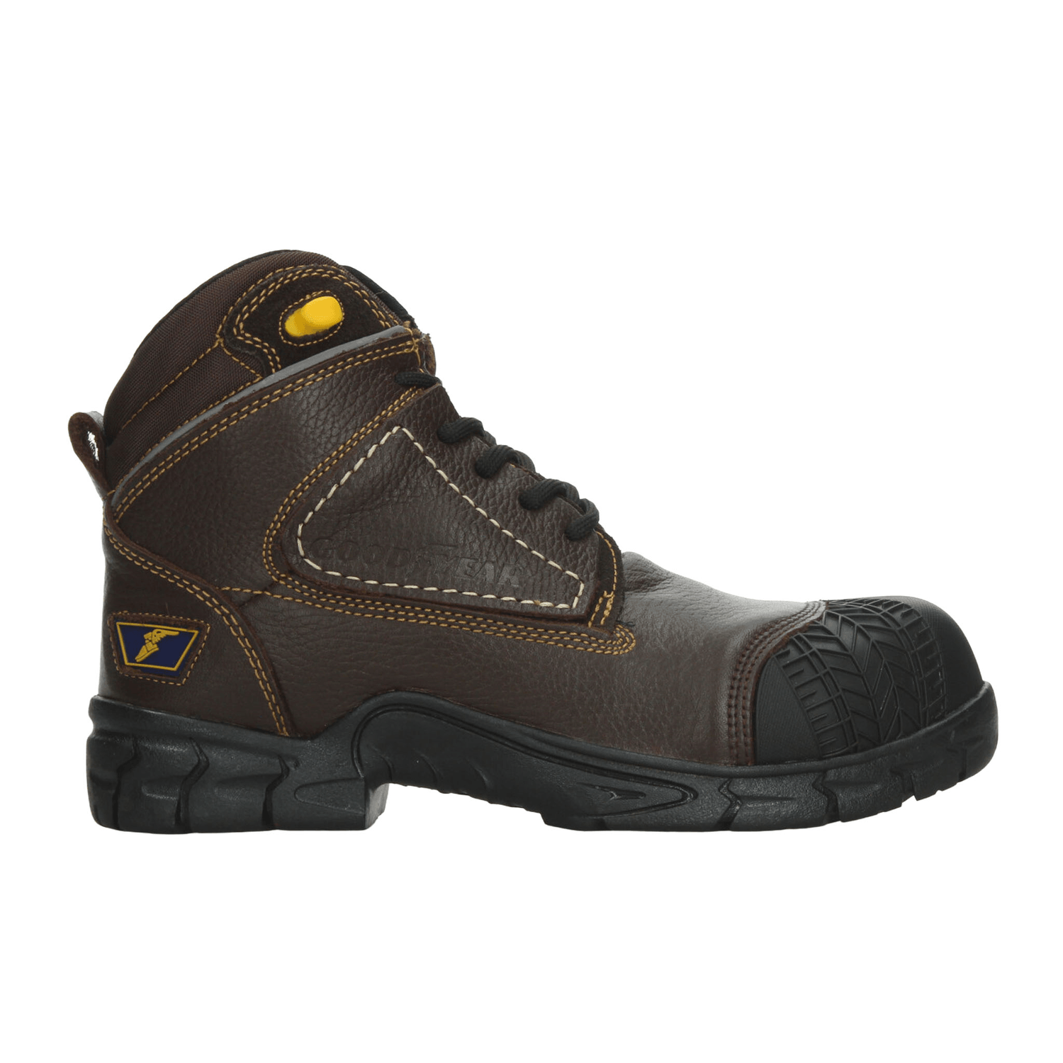Bota Good Year Hombre Trabajo Café Caballero — imagen 1