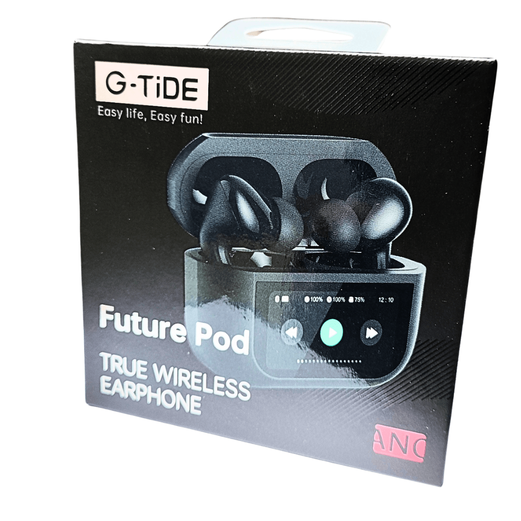 Audífonos con Pantalla Táctil. G-TIDE Future Pod, Bluetooth, Cancelación de ruido, encontrar audífonos — imagen 11