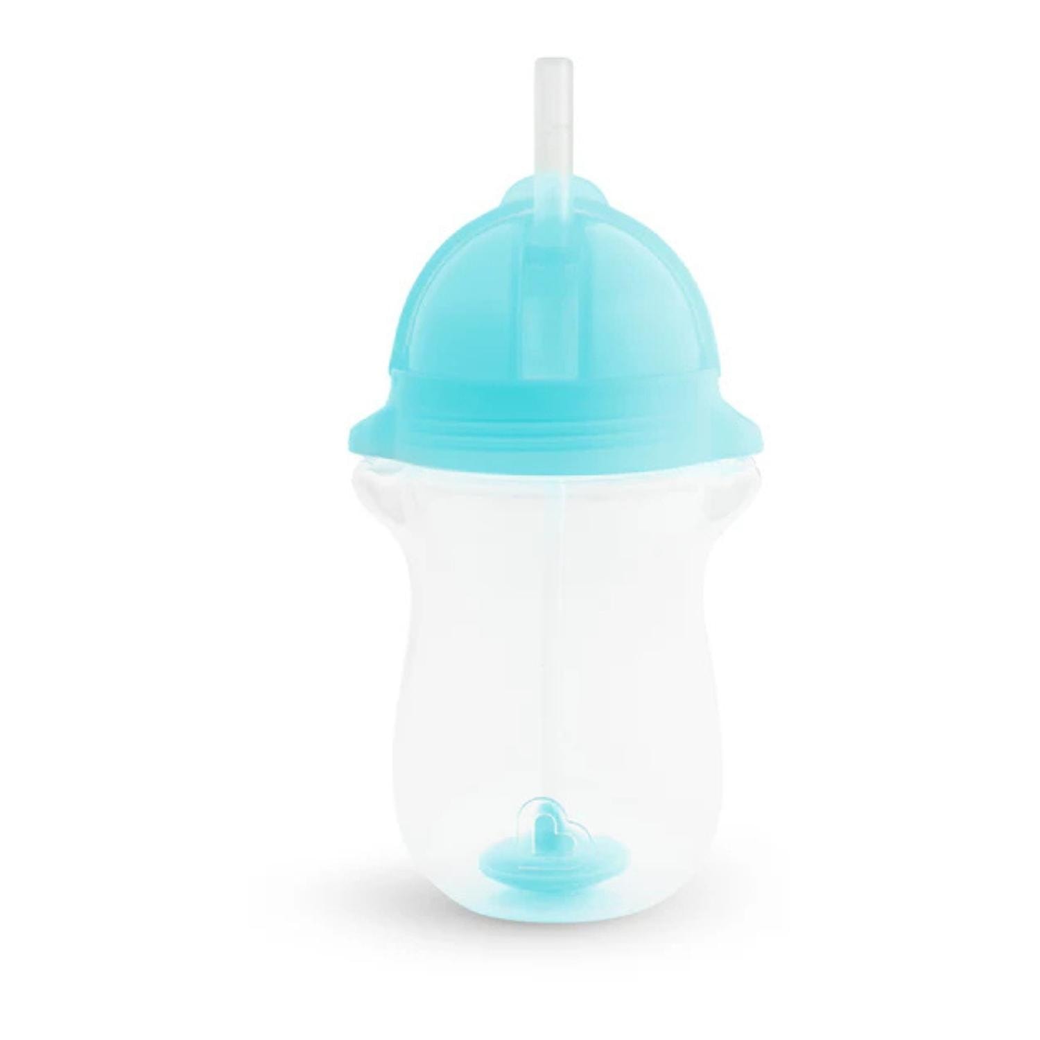 Taza Grande Azul Click Lock Con Pajita, Diseño Munchkin Plain — imagen 11