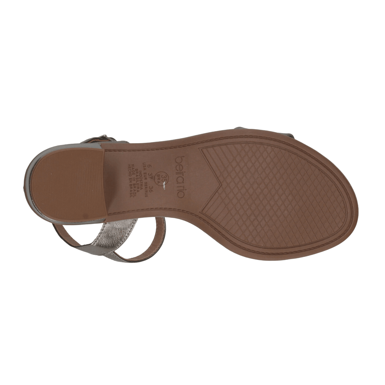 Sandalias Beira Rio Dama Fiesta Plateada Mujer — imagen 10