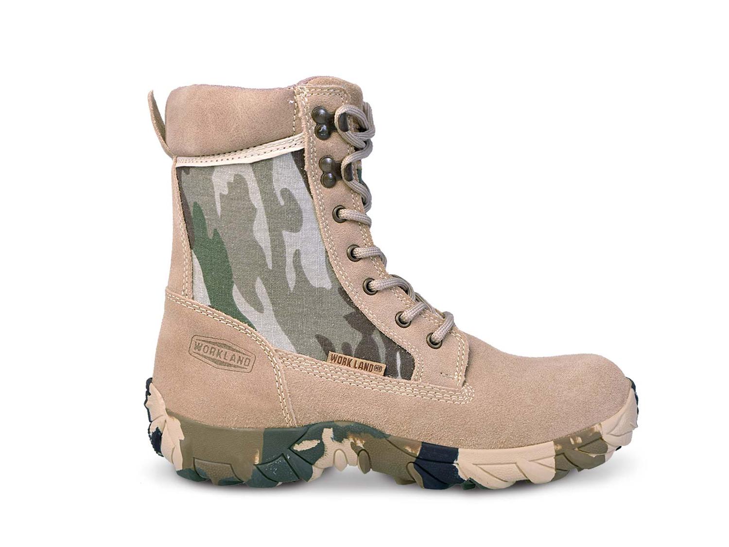 Bota táctica Militar Hombre Camuflaje Workland 76211 Arena — imagen 2
